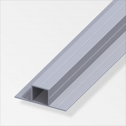 Aluminium buis vierkant 7,5 mm - 2 koppelstrips