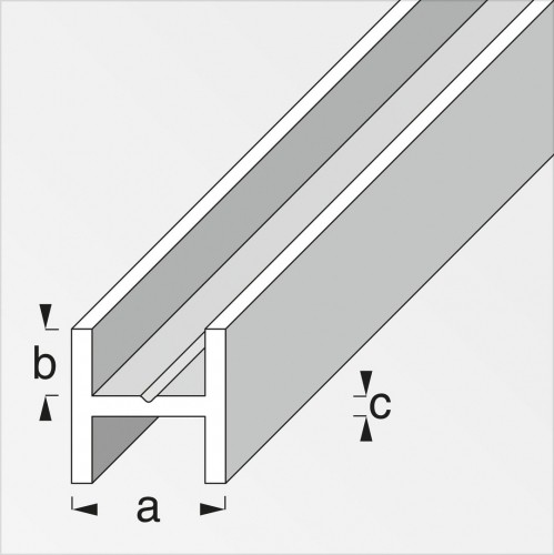 naald spek Om toestemming te geven Aluminium H profiel 7,5 mm - De Hobby Specialist